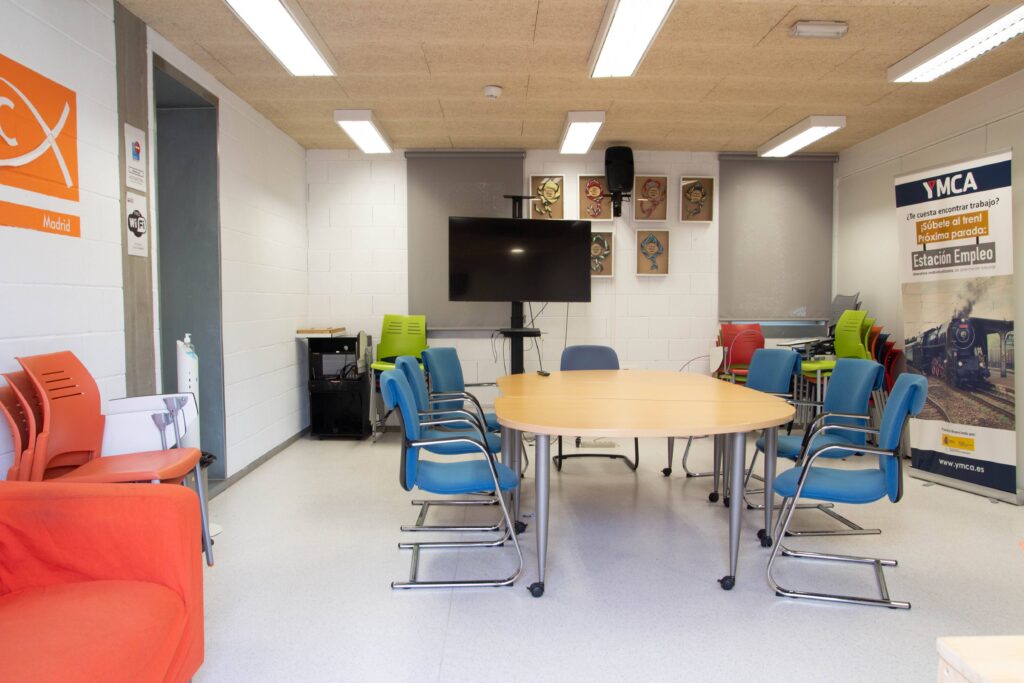 Meeting room with TV