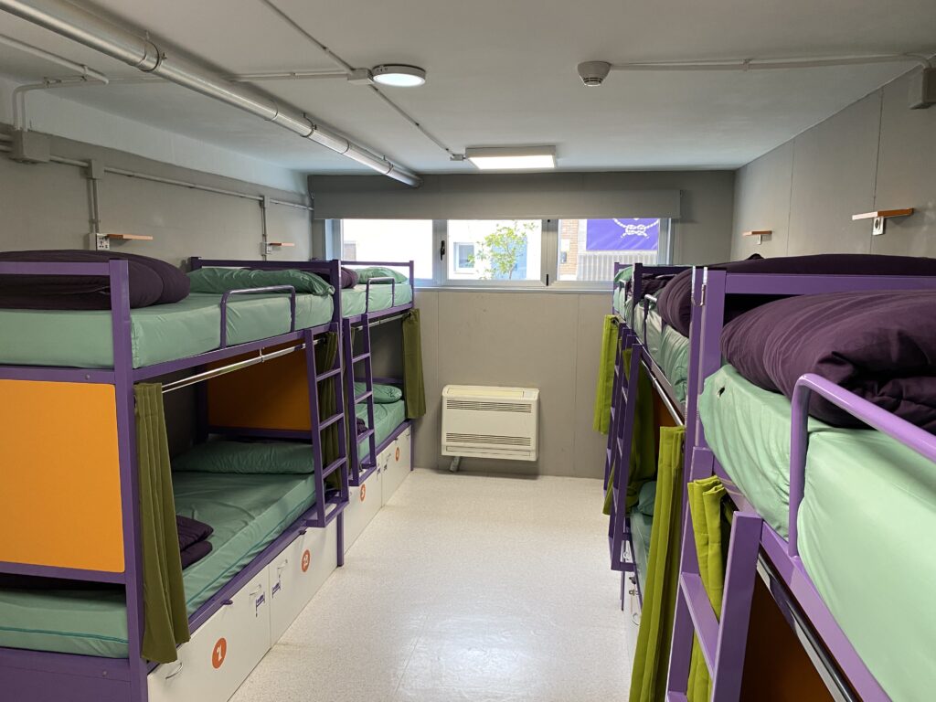 Bright exterior-facing dorm