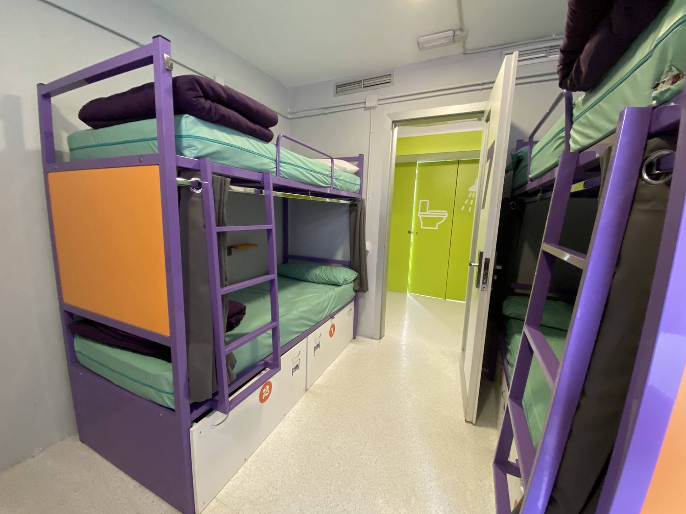 Dorm room with bunk beds at Scout Madrid Hostel
